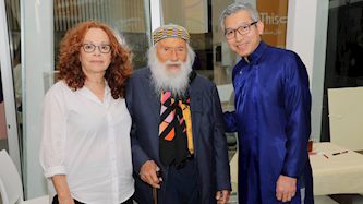 יעקב אגם בחגיגת יום הולדת 95, צילום: הדר ואן קולא